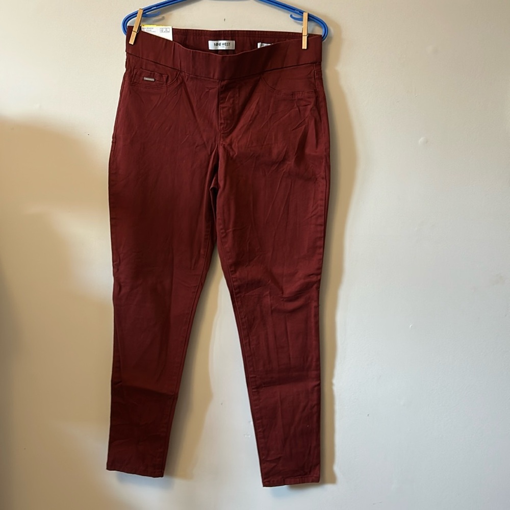 Nine West Heidi pull on skinny yoga stretch twill jeans new with tags size 8